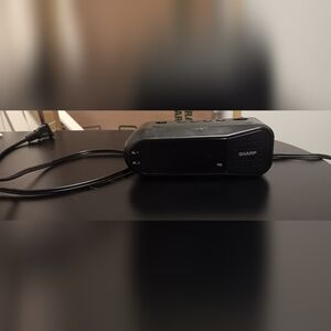 Compact Black Digital Alarm Clock